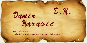 Damir Maravić vizit kartica